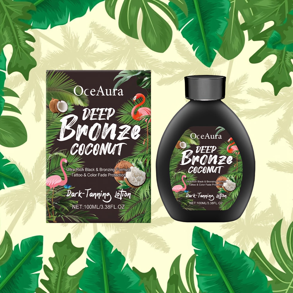 Coconut-Scented Sunless Tanner, Moisturizing And Non-Drying, Gives a Bronzed Glow, Lightweight Texture That Absorbs Quickly, Perfect for Summer Outdoor Beach Sunbathing.