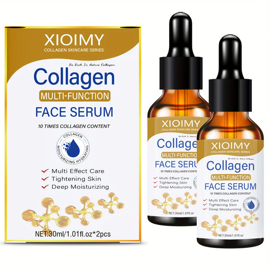 2pcs of Collagen Facial Essence, Highly Moisturizing, Providing Multiple Benefits for Facial Skin Care, Making The Skin More Hydrated And Refined, Tightening The Facial Skin, Suitable for All Skin Types, Facial Care