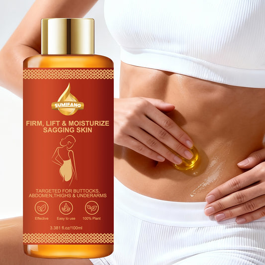 Body Care Oil with Hyaluronic Acid, Aloe Vera, Vitamin C | Deeply Moisturizes, Locks in Moisture, Firming, Lifting, Hydrating Loose Skin, Suitable for Buttocks, Abdomen, Thighs, Armpits - SUMIFANG